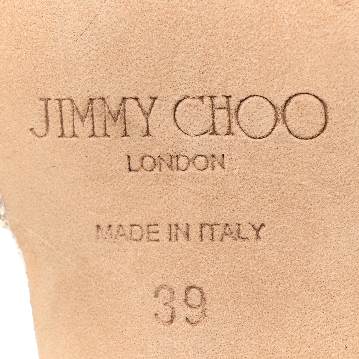 Jimmy Choo Textured Patent Kayden Ankle Strap Sandal 39 Gold 6 of 10