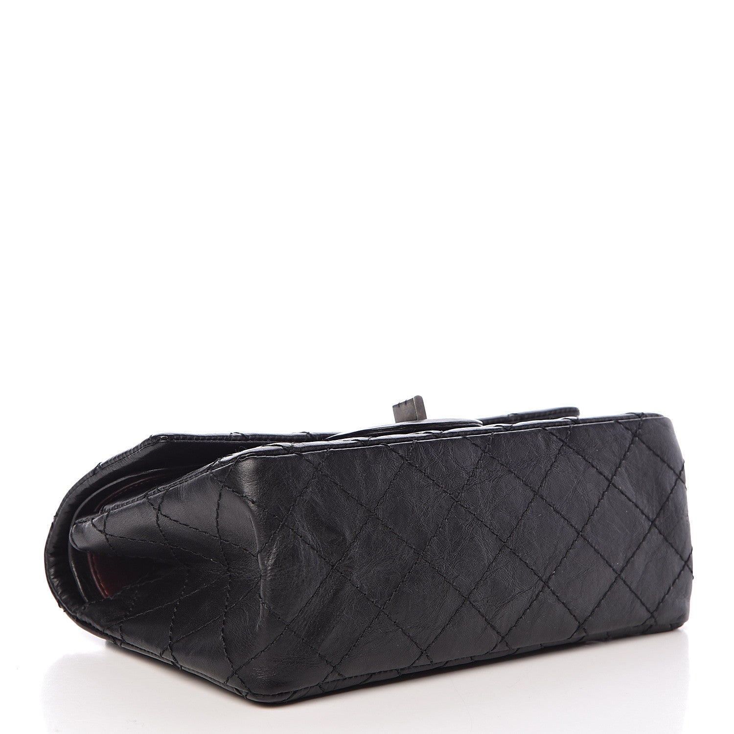 Chanel Aged Calfskin Quilted 2.55 Reissue 224 Flap Black 4 of 13