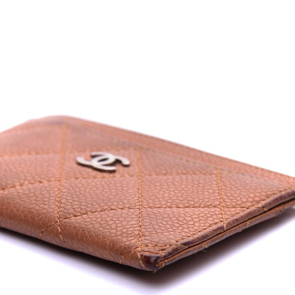 Chanel Caviar Quilted Card Holder Brown 7 of 13