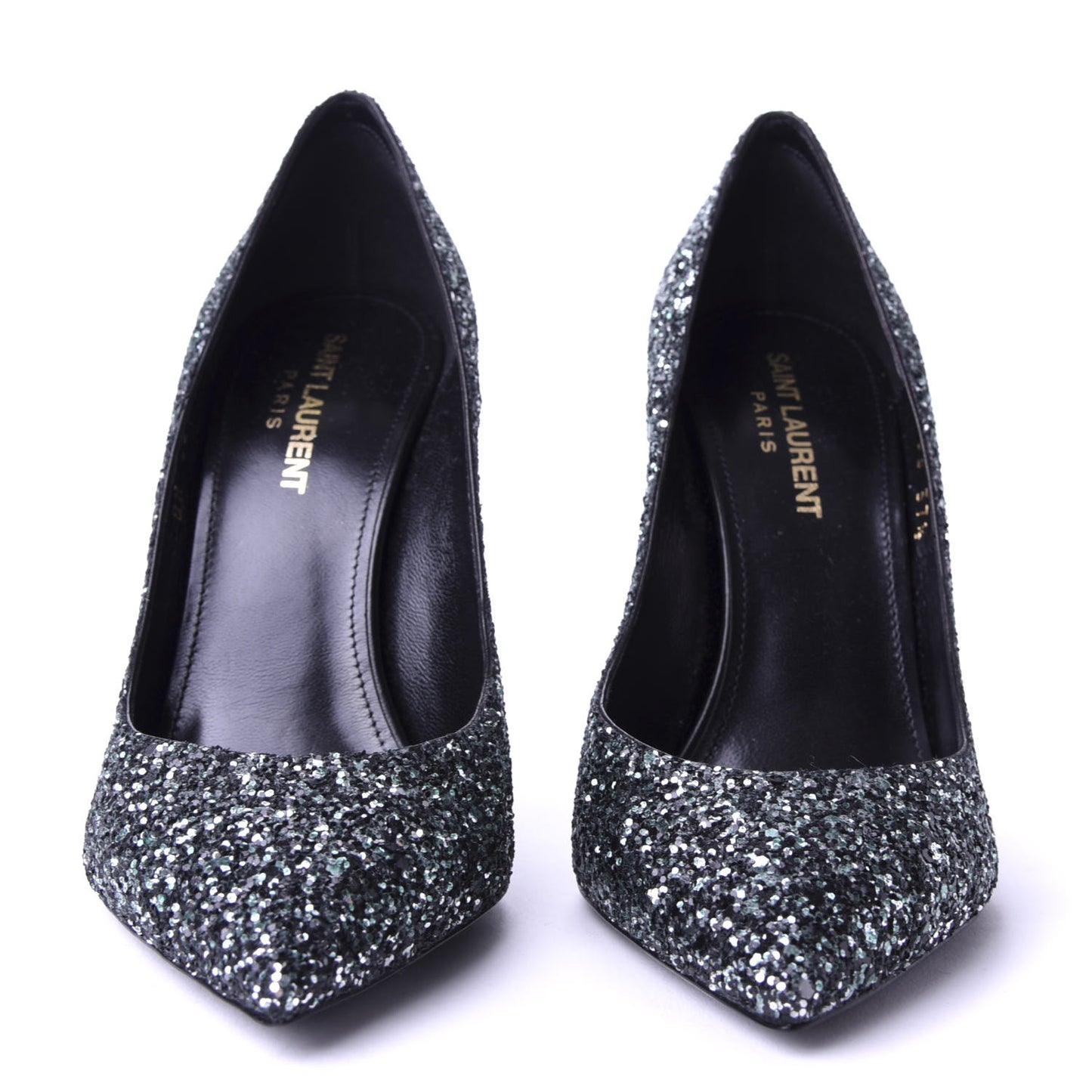 Calfskin Glitter Era Pump 37.5 Black