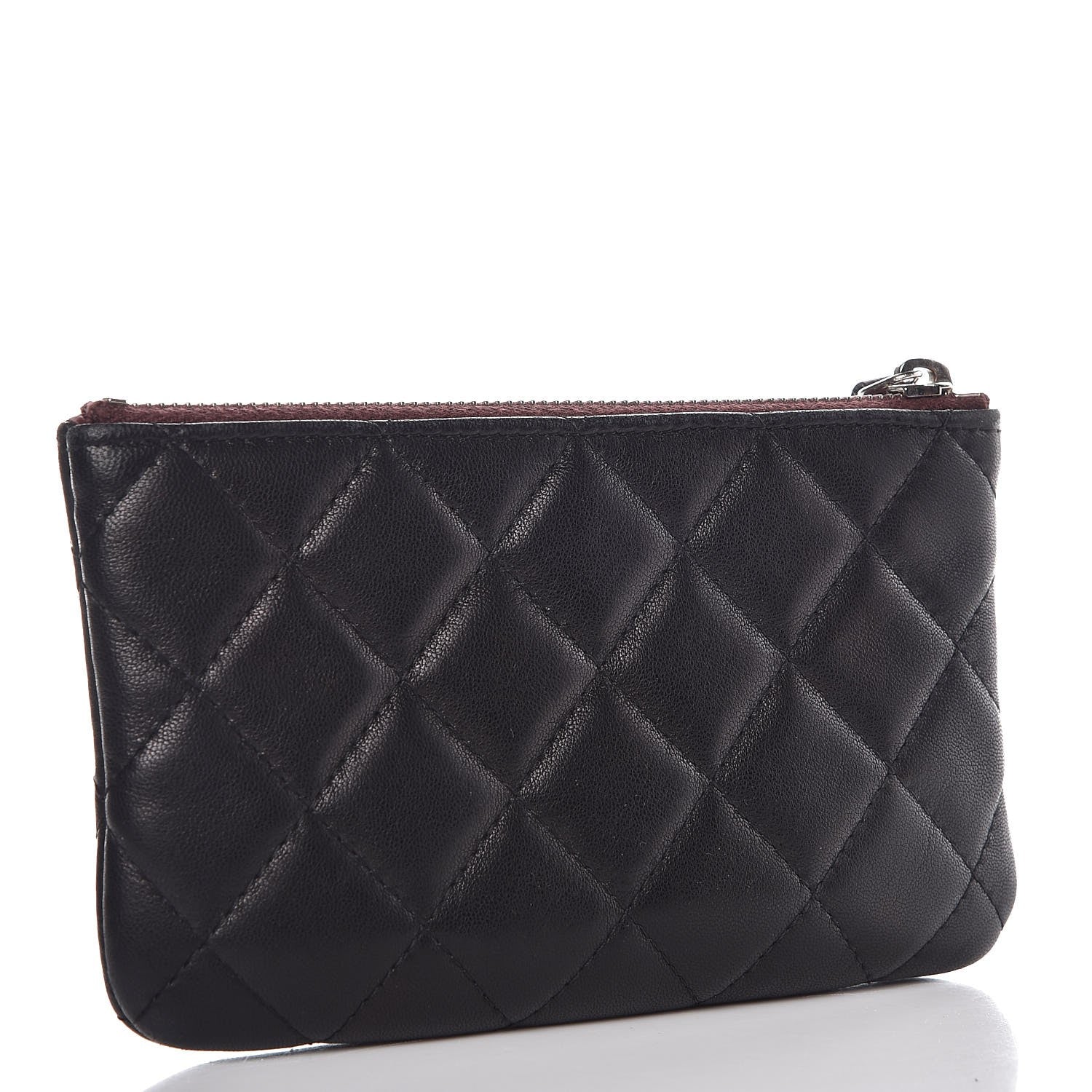 Chanel Lambskin Quilted Small Cosmetic Case Black 3 of 8