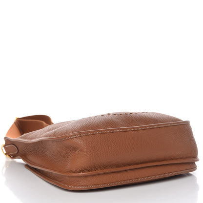 Hermes Taurillon Clemence Evelyne III GM Gold 4 of 15