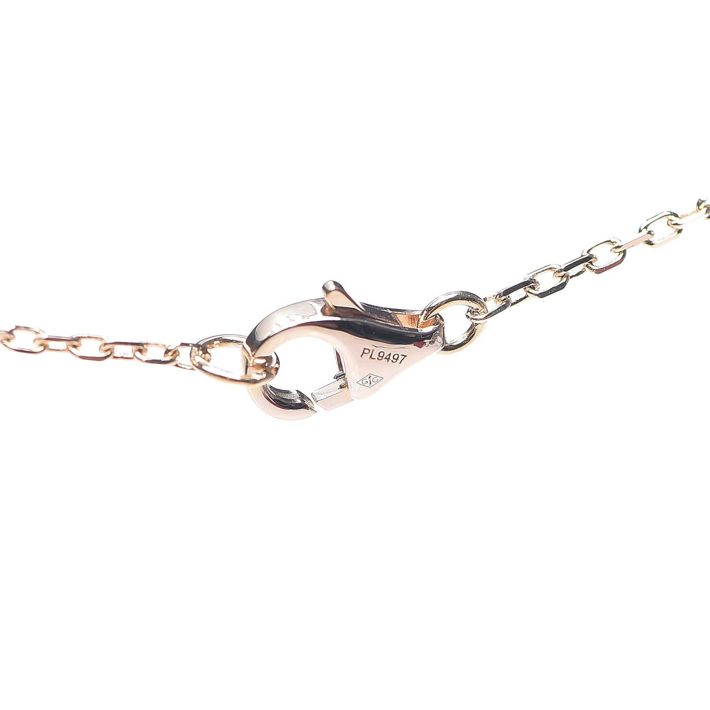 18K Pink Gold Pink Tourmaline C De Pendant Necklace