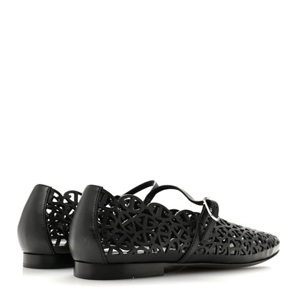 Hermes Calfskin Chaine d'Ancre Meli Ballet Flats 38 Black 5 of 9