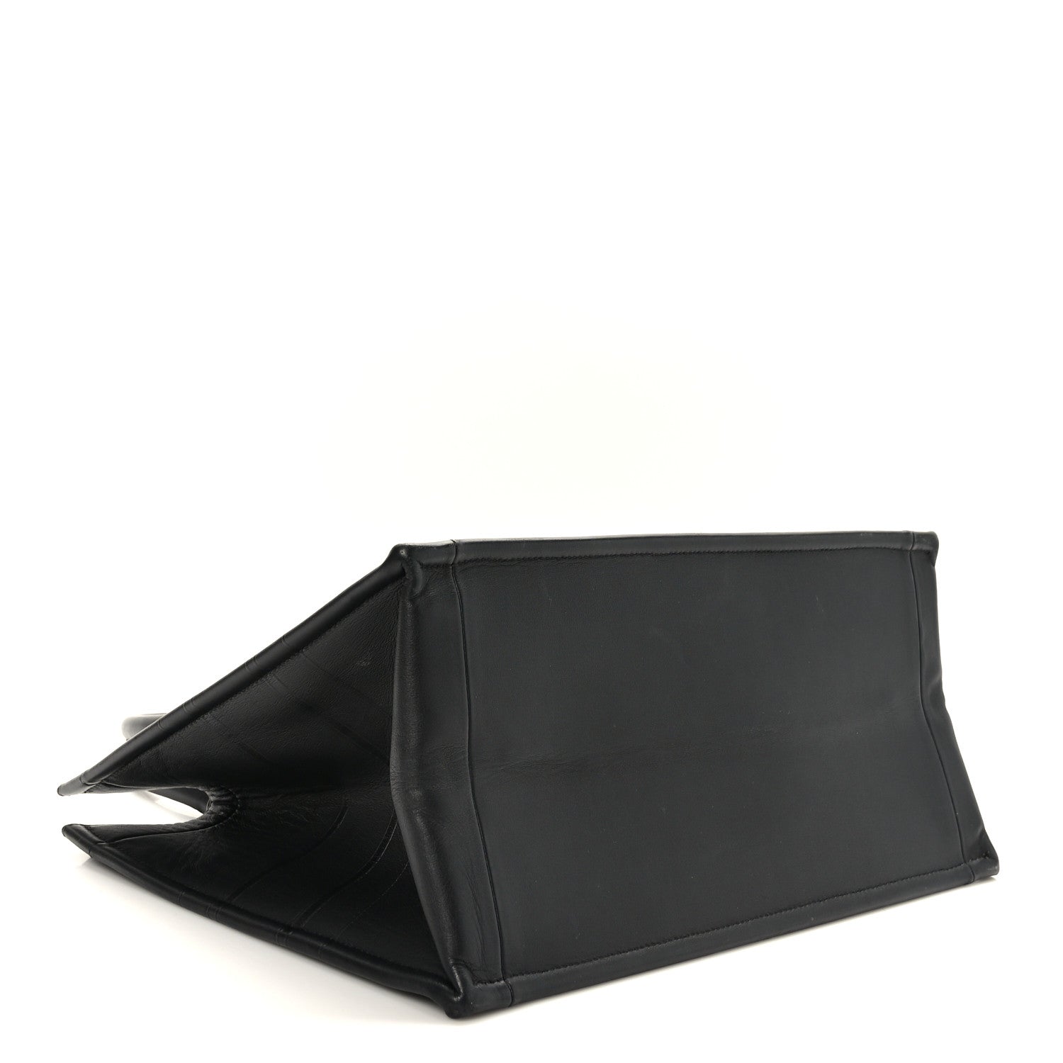Christian Dior Calfskin Embossed Medium Book Tote Black 4 of 11