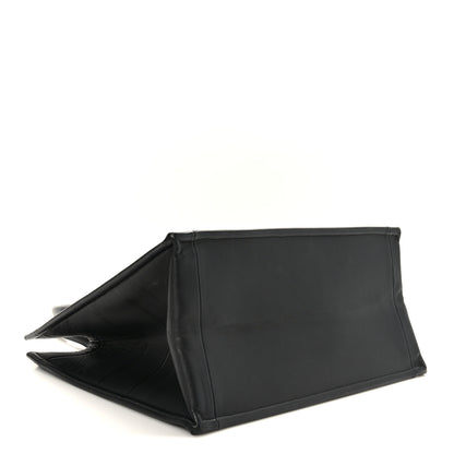 Christian Dior Calfskin Embossed Medium Book Tote Black 4 of 11