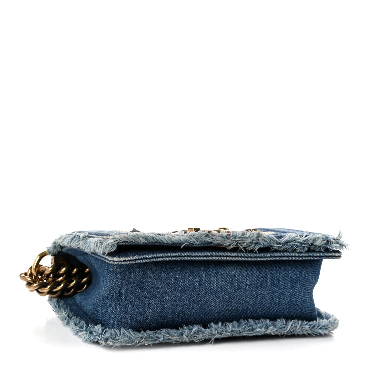 Chanel Denim Patchwork Small Boy Flap Blue 4 of 10