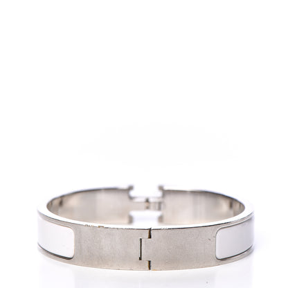 Hermes Enamel Narrow Clic Clac H Bracelet PM White 3 of 6