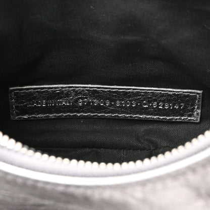 Balenciaga Metallic Agneau Arena Le Cagole Shoulder Bag XS Silver 7 of 10