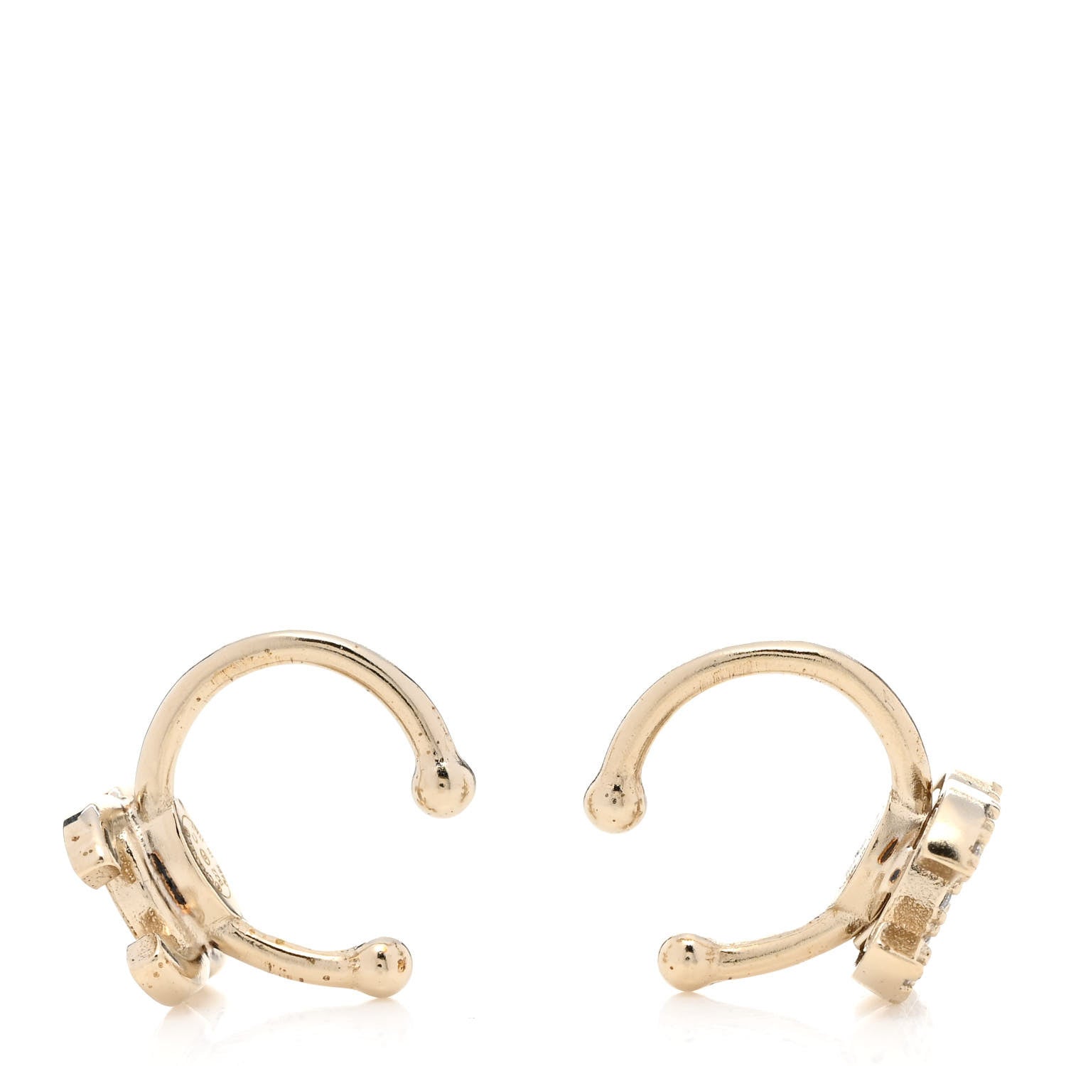 Chanel Metal Strass Lip Ring Set Gold 5 of 6