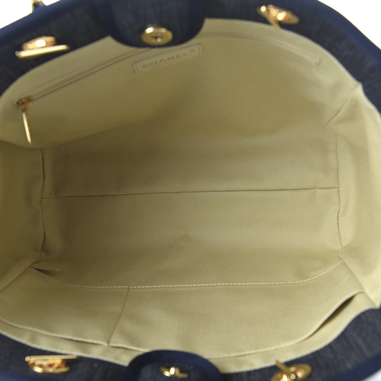 Denim Small Deauville Tote Dark Blue
