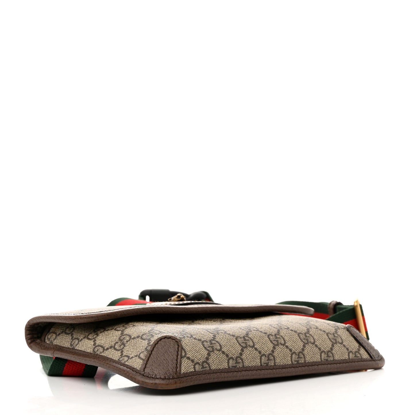 GG Supreme Monogram Neo Vintage Web Belt Bag Brown