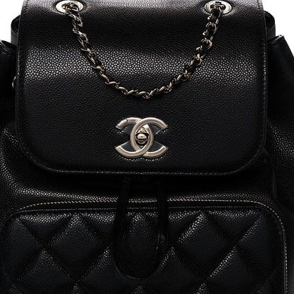 Chanel Caviar Quilted Business Affinity Backpack Black 11 of 12