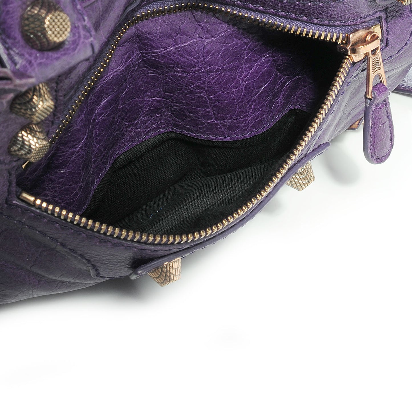 Agneau Giant 12 Rose Gold Hardware Town Dark Violet