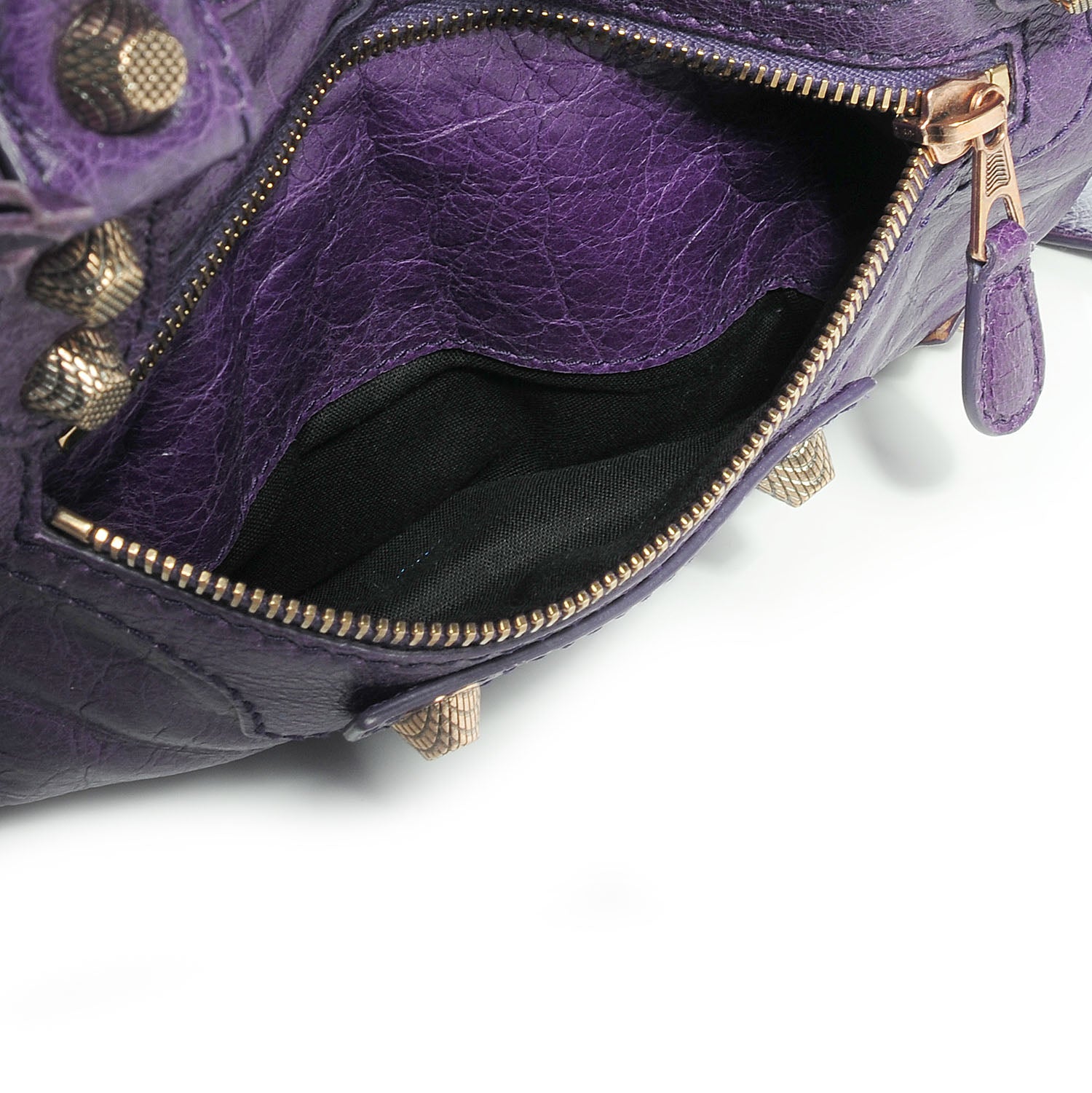 Balenciaga Agneau Giant 12 Rose Gold Hardware Town Dark Violet 10 of 10