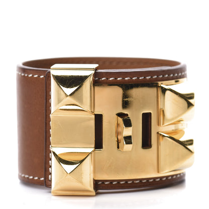 Hermes Barenia Collier de Chien CDC Bracelet Fauve 4 of 7