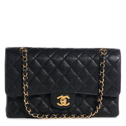 Chanel Caviar Quilted Medium Double Flap Black 1 of 8