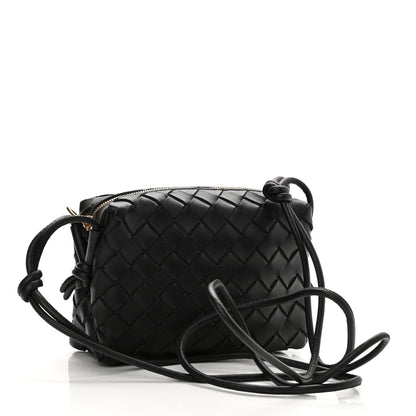 Bottega Veneta Nappa Intrecciato Mini Loop Camera Bag Black 3 of 7