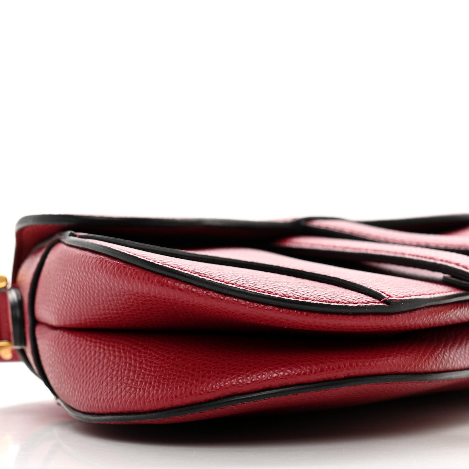 Christian Dior Calfskin Mini Saddle Bag Red 6 of 9
