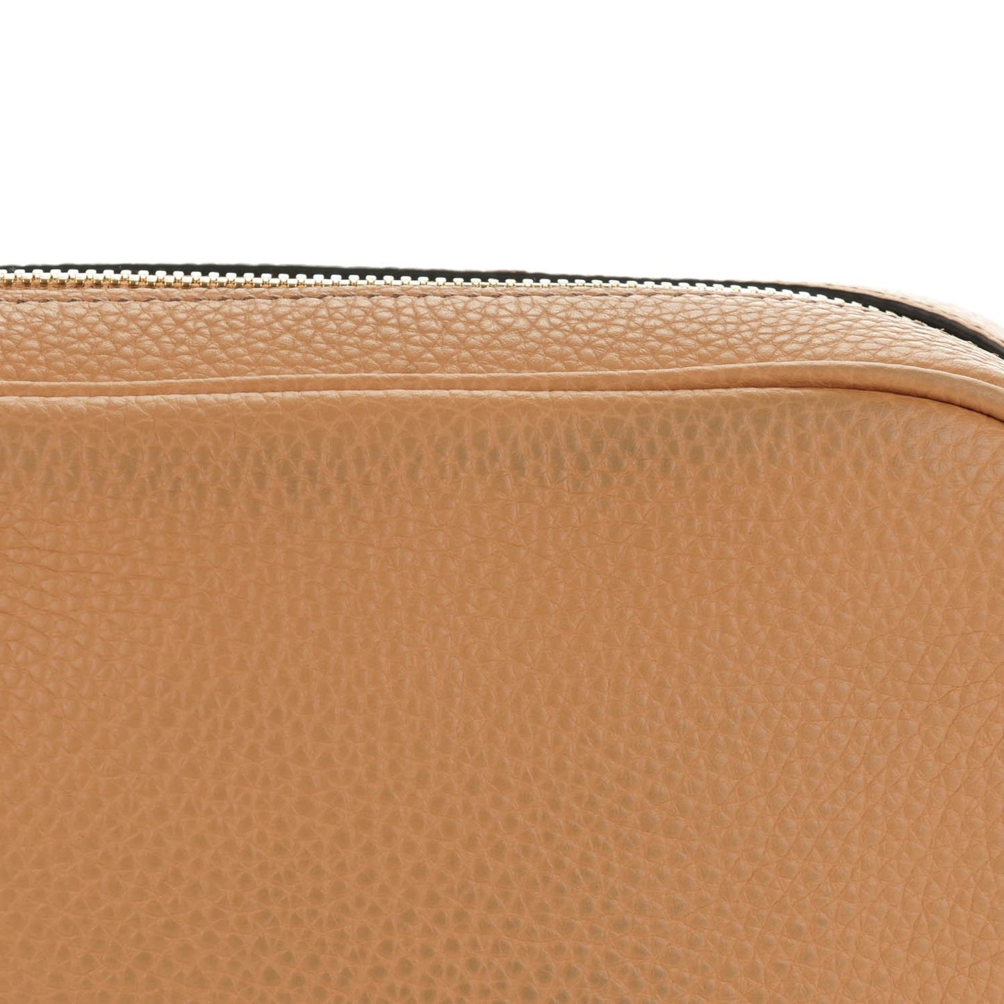 Pebbled Calfskin Small Soho Disco Bag Rose Beige