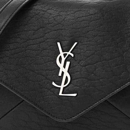 Saint Laurent Lambskin Cassandre Envelope Messenger Black 9 of 15