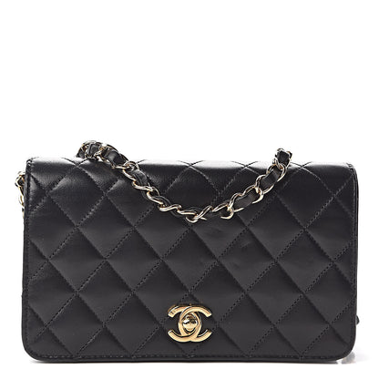 Chanel Lambskin Quilted Small Single Flap Black 1 of 11