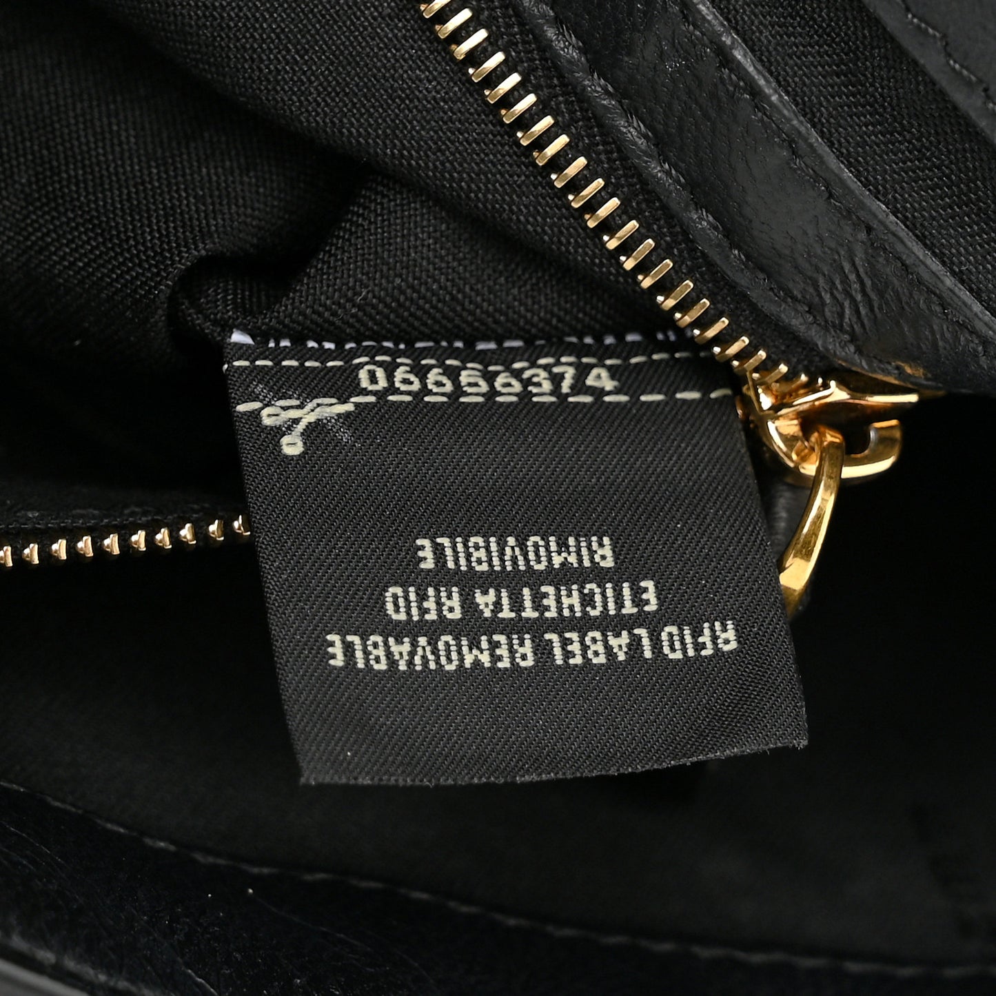 Nappa FF 1974 Embossed Baguette Black