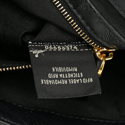 Fendi Nappa FF 1974 Embossed Baguette Black 8 of 11