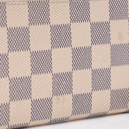 Louis Vuitton Damier Azur Clemence Wallet Rose Ballerine 9 of 14