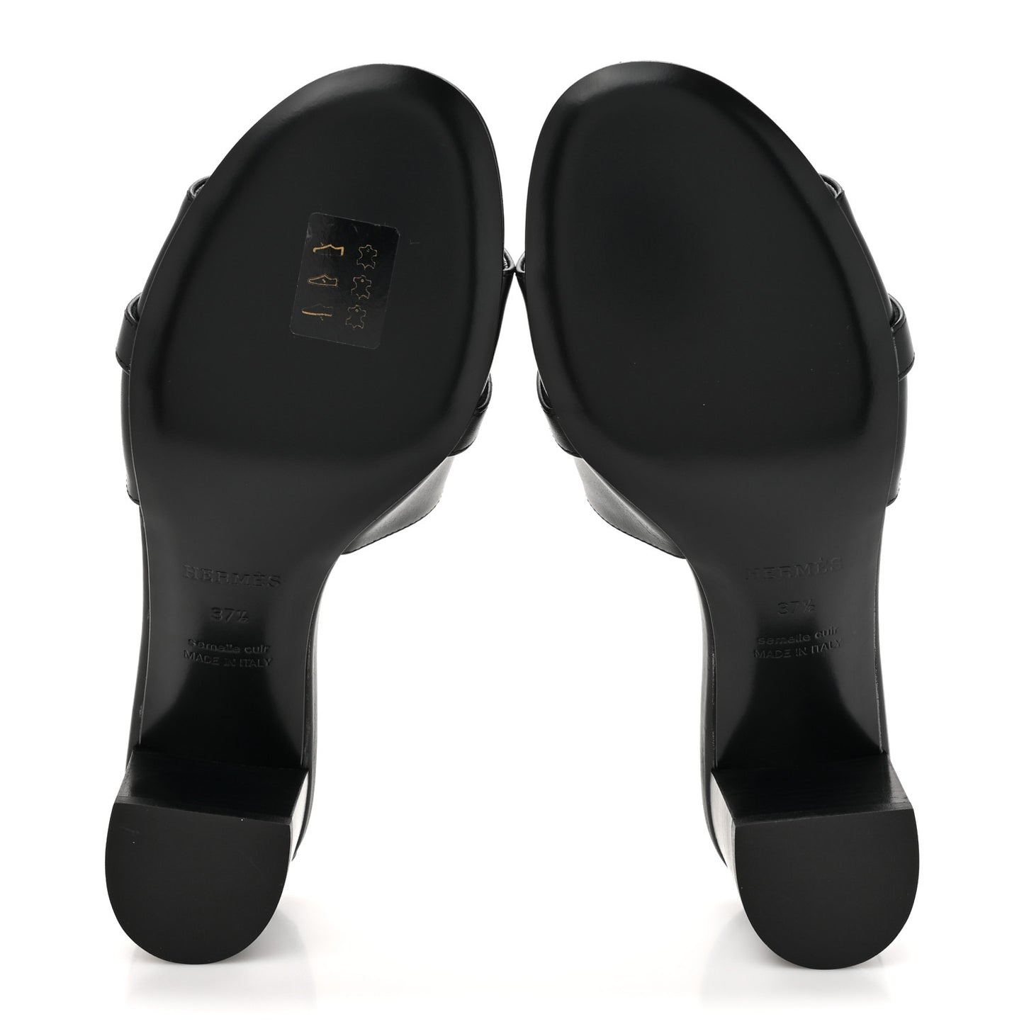 Calfskin Gigi 50 Sandals 37.5 Black