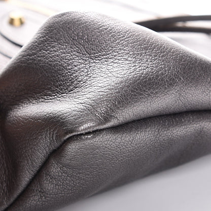 Balenciaga Chevre Classic Gold Hardware Premier Clutch Bronze 8 of 11