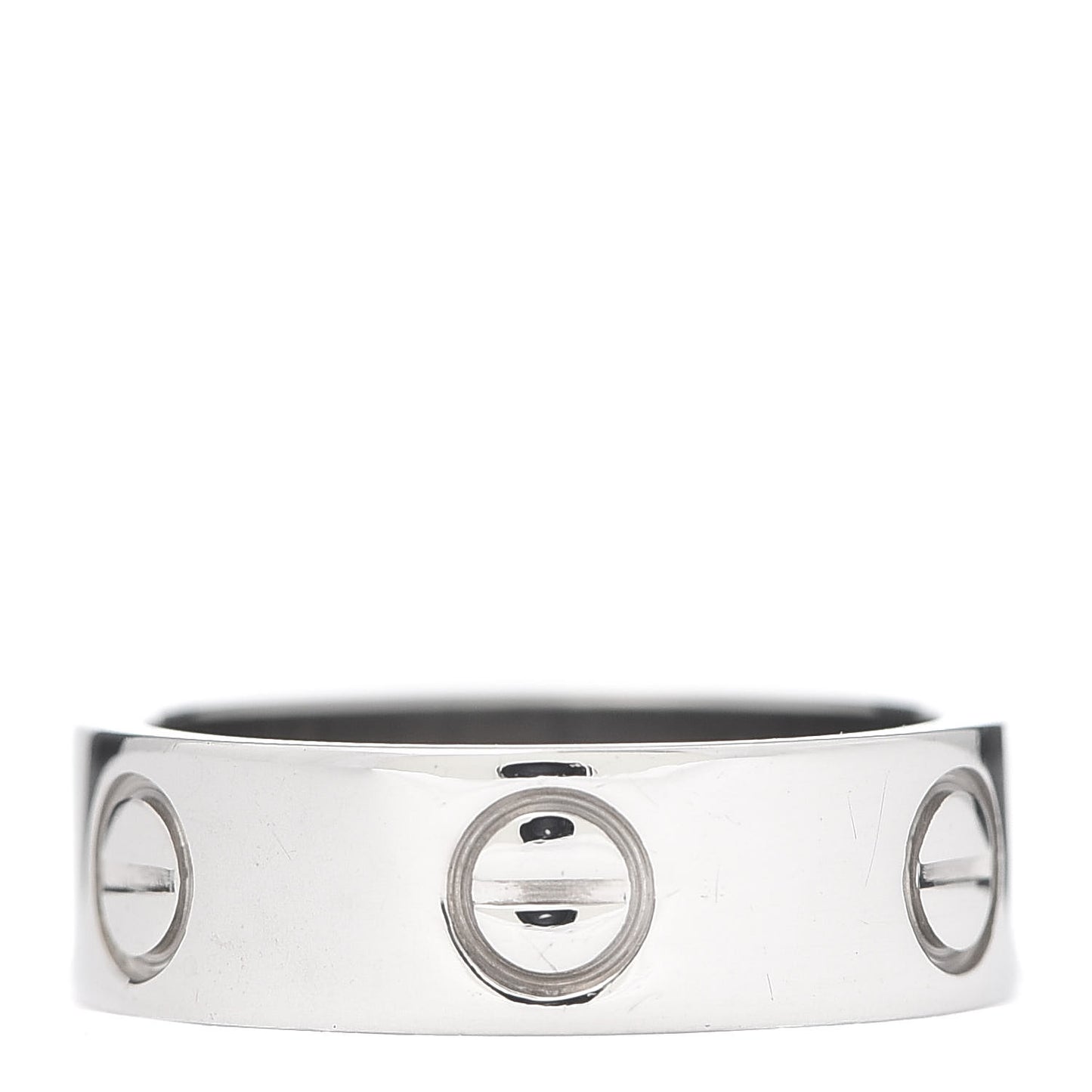 18K White Gold 5.5mm LOVE Ring 48 4.5