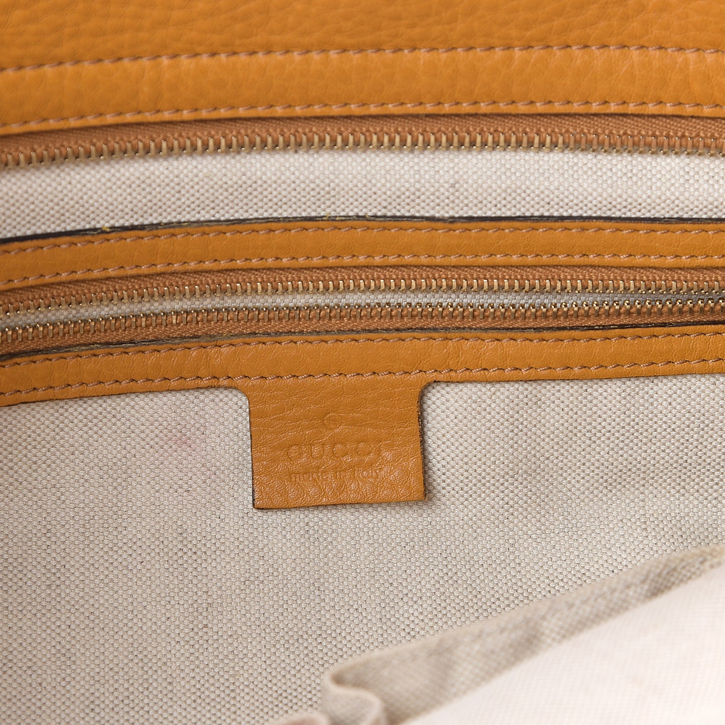 Calfskin Bree Zippered Tote Bumblebee