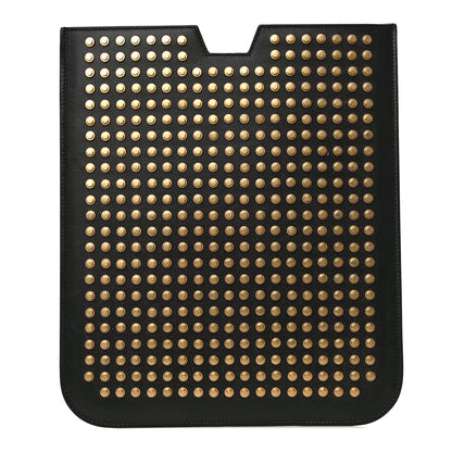 Saint Laurent Calfskin Studded iPad Case Black 1 of 12