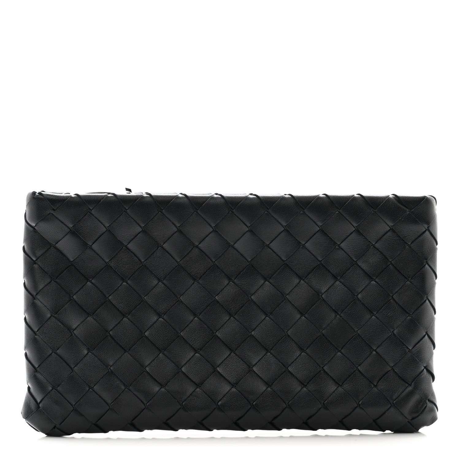 Bottega Veneta Nappa Intrecciato Zip Pouch Black 1 of 8