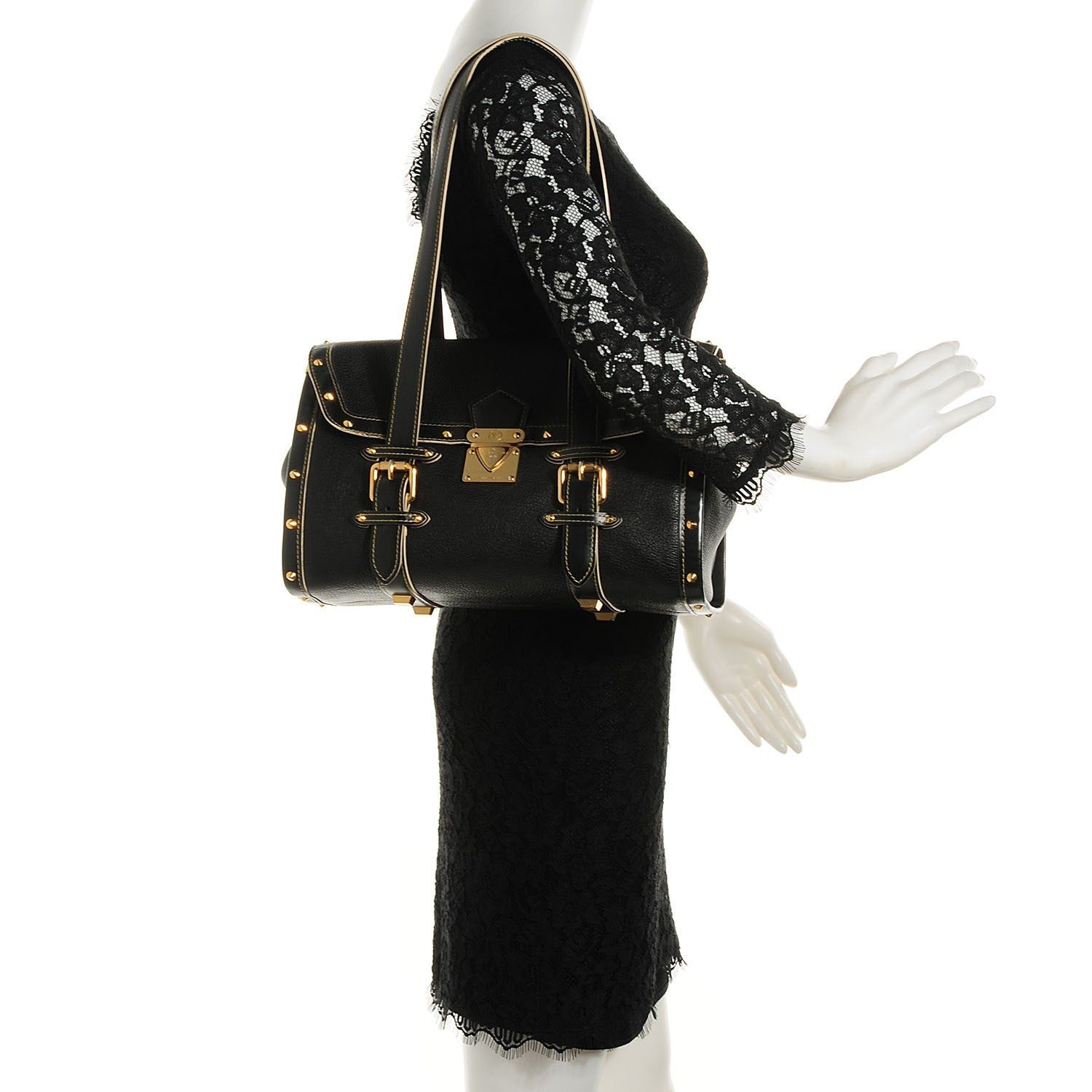 Louis Vuitton Suhali L Epanoui GM Black 2 of 7