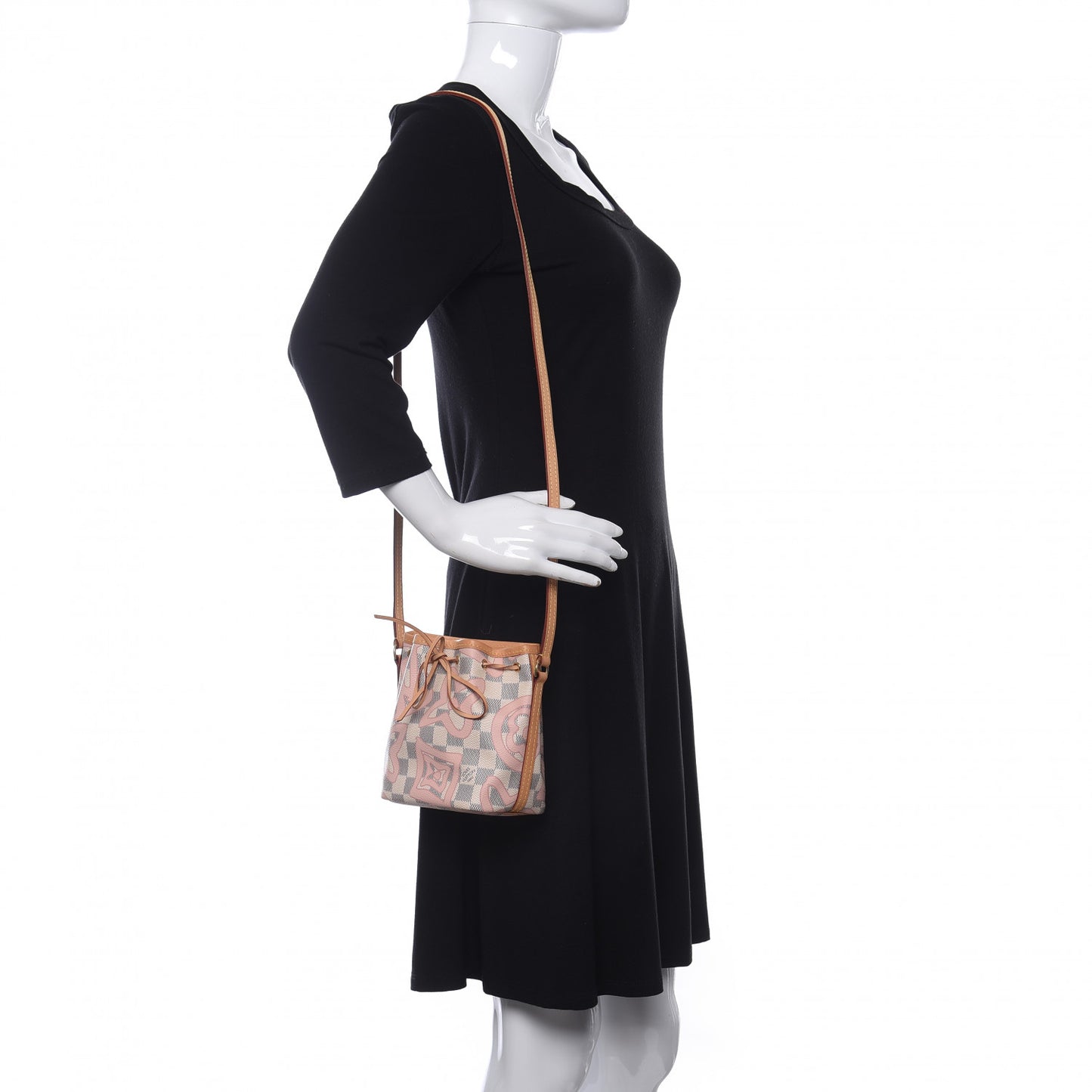 Damier Azur Tahitienne Nano Noe Rose Ballerine