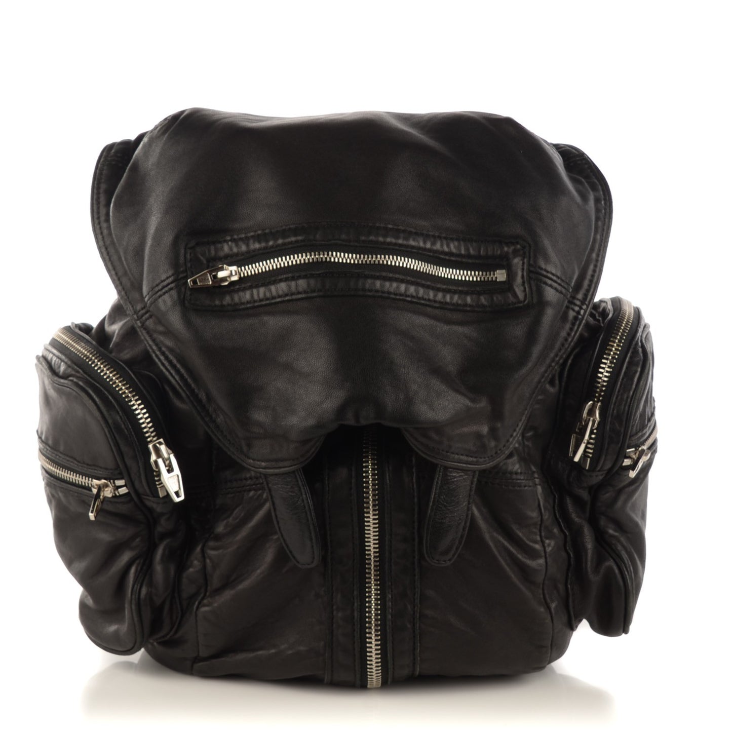 Lambskin Marti Backpack Washed Black Nickel Hardware