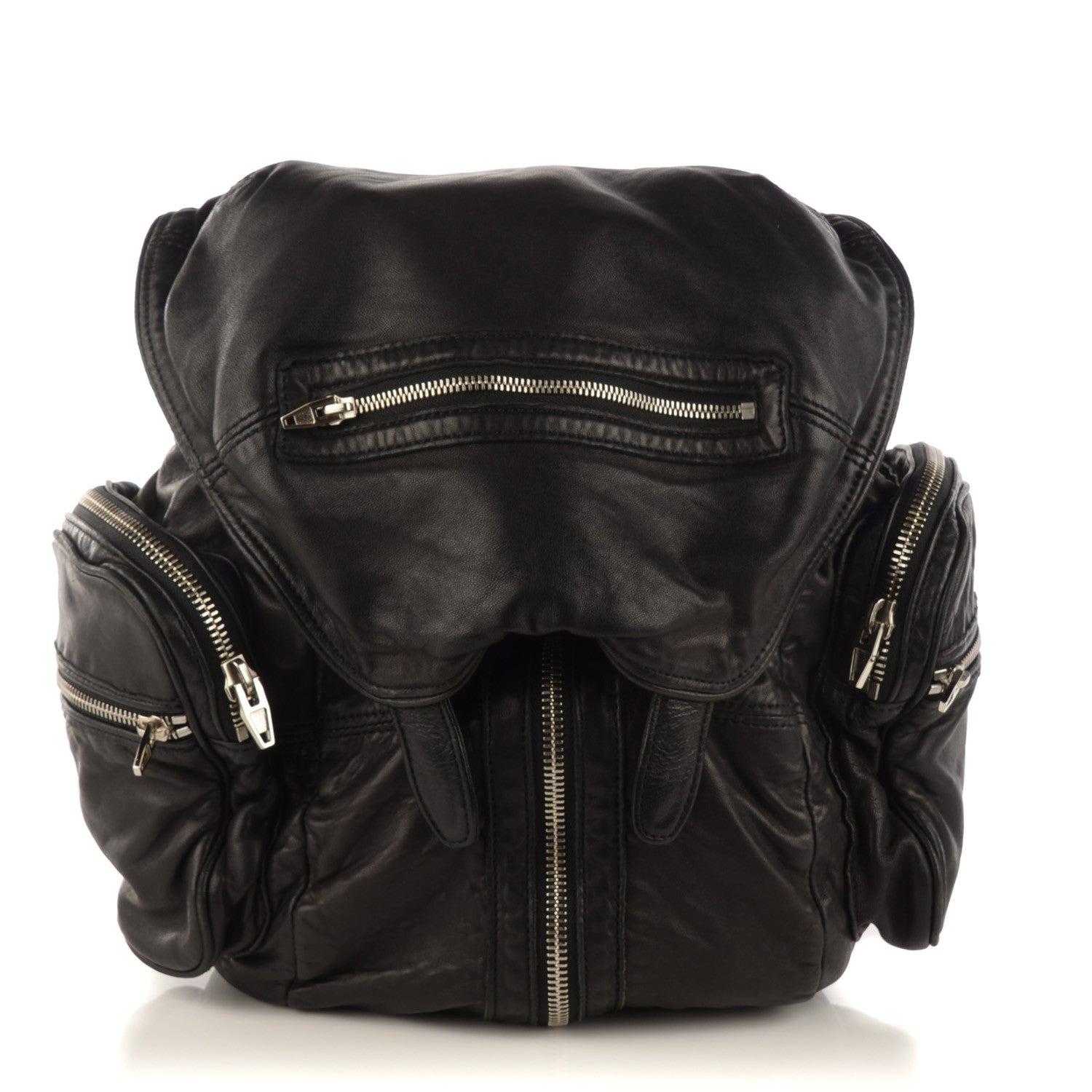 Alexander Wang Lambskin Marti Backpack Washed Black Nickel Hardware 1 of 8