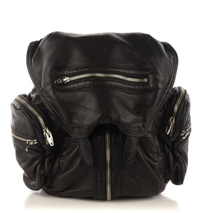 Alexander Wang Lambskin Marti Backpack Washed Black Nickel Hardware 1 of 8