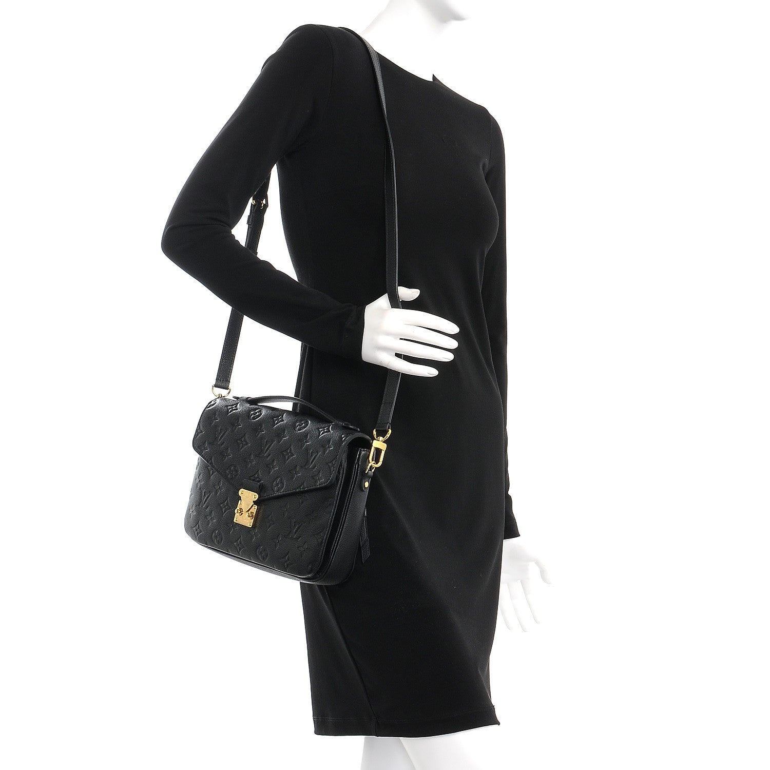 Louis Vuitton Empreinte Pochette Metis Black 2 of 9