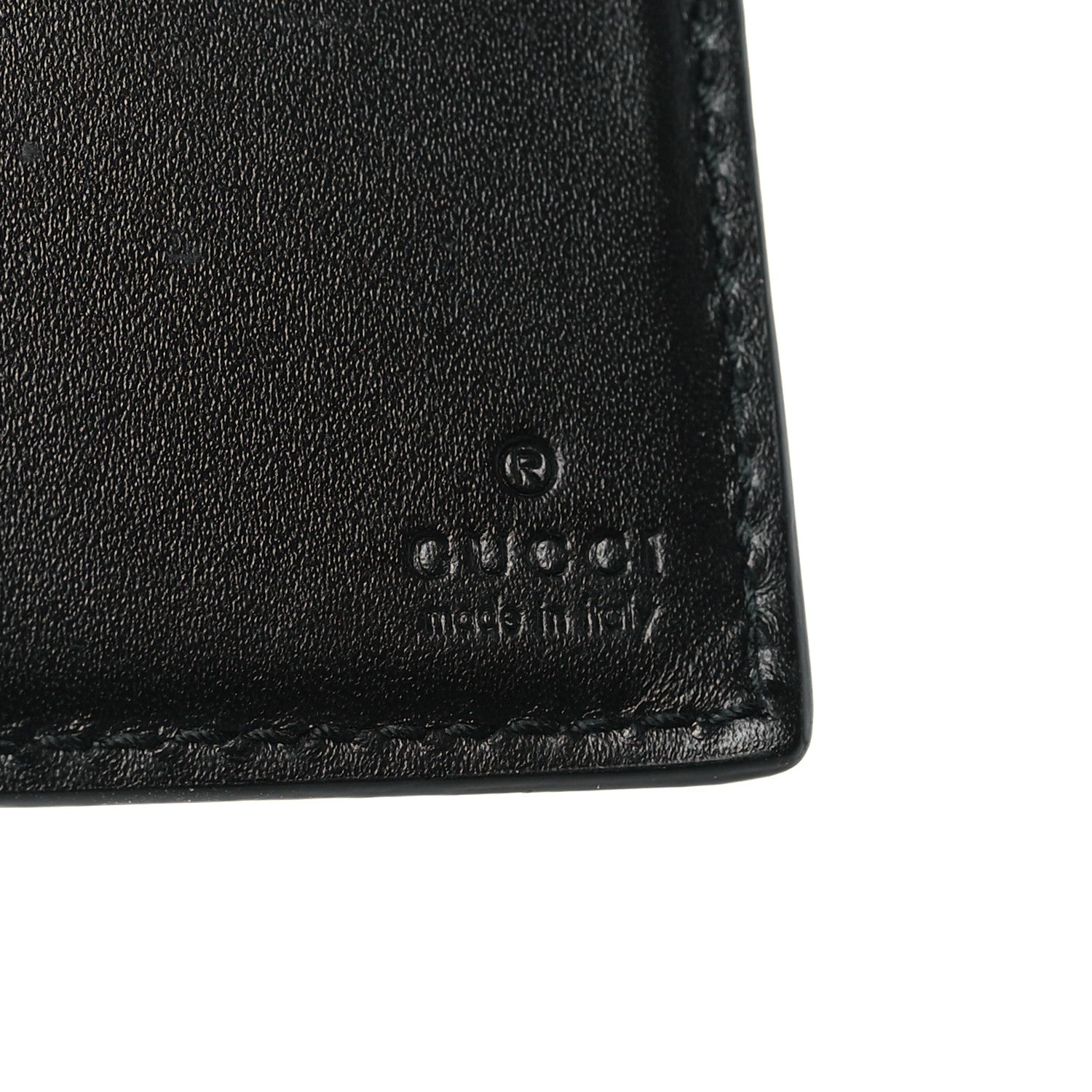 Gucci Guccissima Signature Web New Web Bi-Fold Wallet Black 6 of 6
