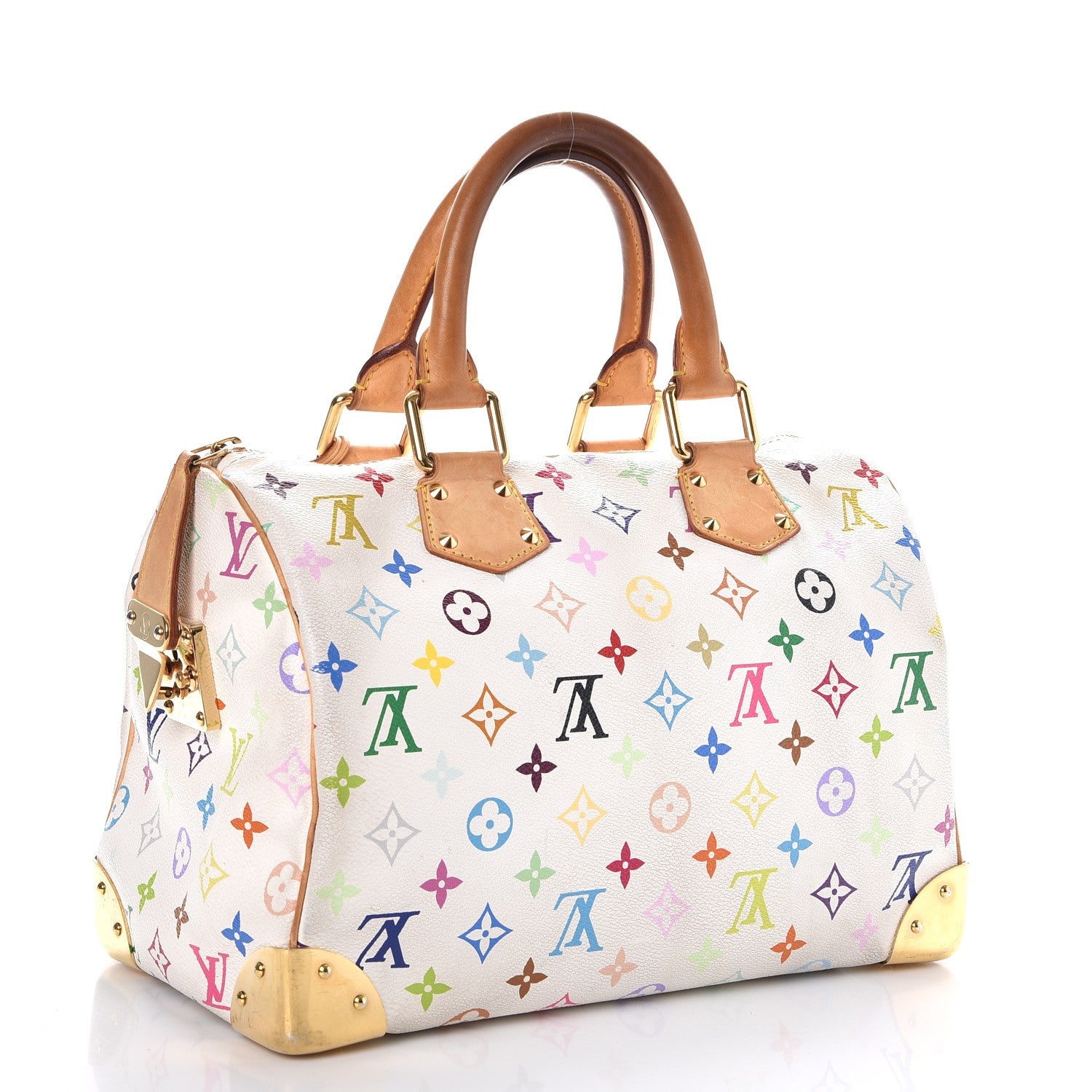 Louis Vuitton Monogram Multicolor Speedy 30 White 3 of 20