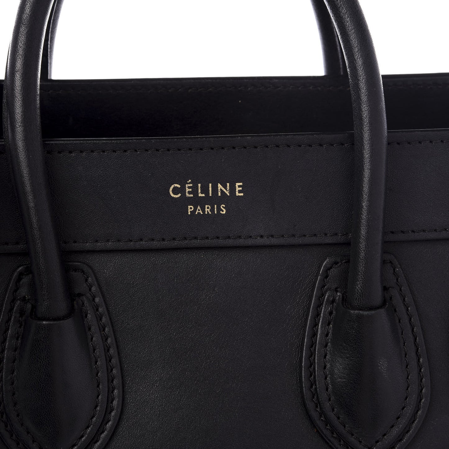 Smooth Calfskin Nano Luggage Black