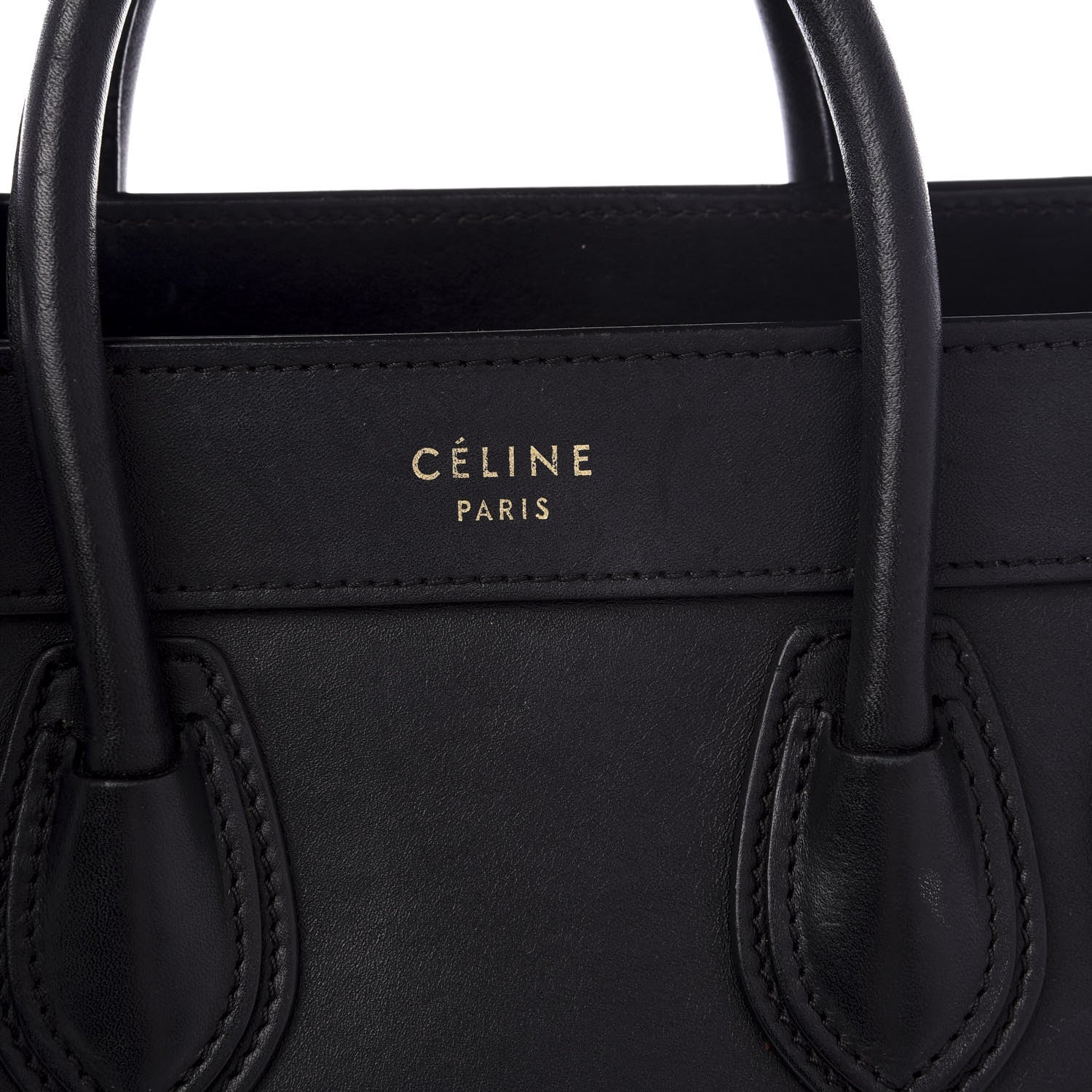 Celine Smooth Calfskin Nano Luggage Black 8 of 8