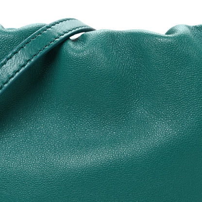 Loewe Mellow Nappa Lambskin Jade Mini Flamenco Knot Clutch Emerald Green 8 of 10