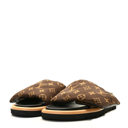 Louis Vuitton Nylon Monogram Pool Pillow Comfort Mule 38 Cacao Brown 2 of 8
