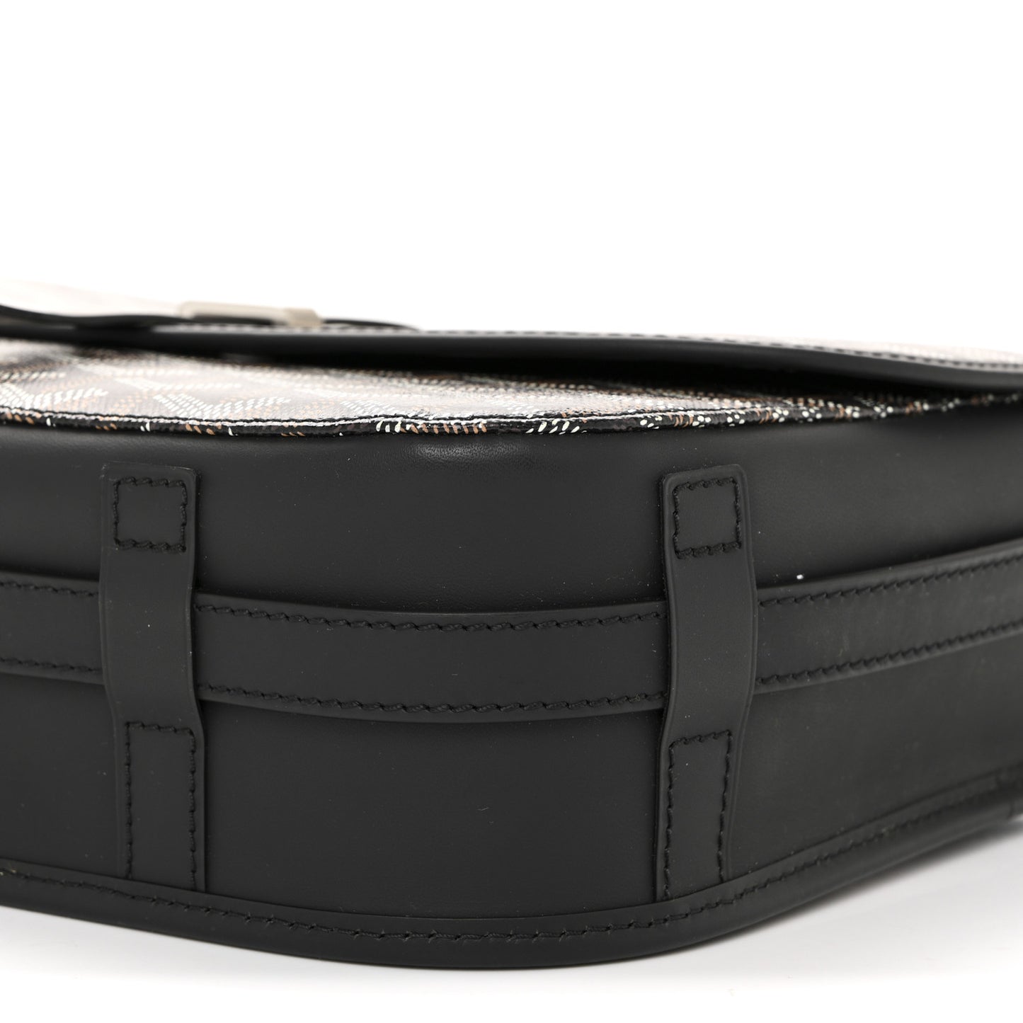 Goyardine Belvedere II MM Messenger Bag Black