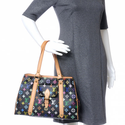Louis Vuitton Monogram Multicolor Aurelia MM Black 2 of 7