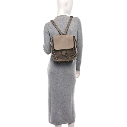 Chloe Suede Calfskin Medium Faye Backpack Motty Grey 2 of 12